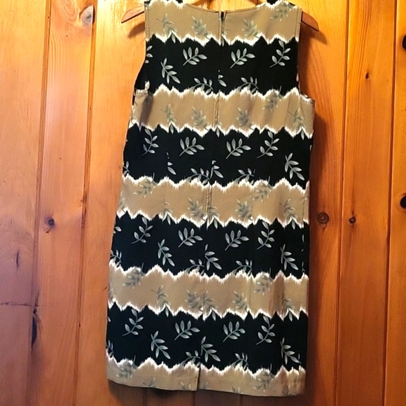 Sag Harbor Dress Sz 12P Black/Tan Sleeveless Casual Packable - Picture 2 of 5